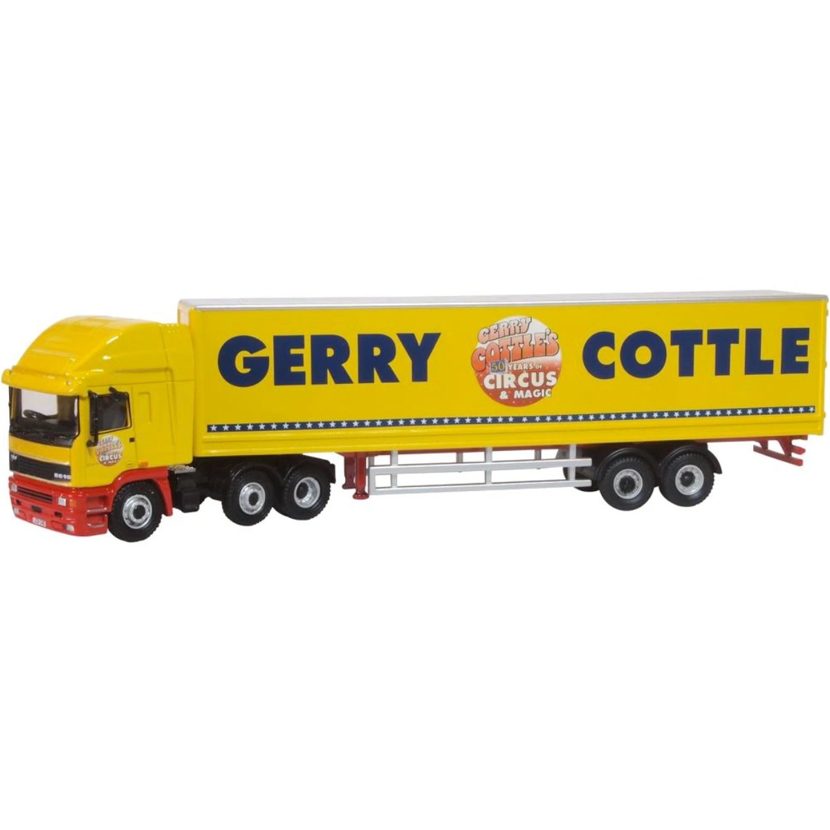 Oxford Diecast 76EC004 Gerry Cottle's Circus ERF EC Box Trailer - Phillips Hobbies