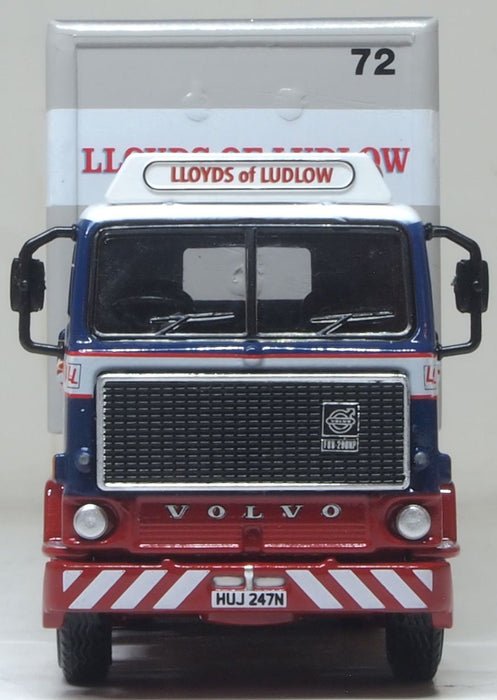 Oxford Diecast 76F88003 Volvo F88 40ft Box Trailer Lloyds Of Ludlow - 1:76 Scale - Phillips Hobbies