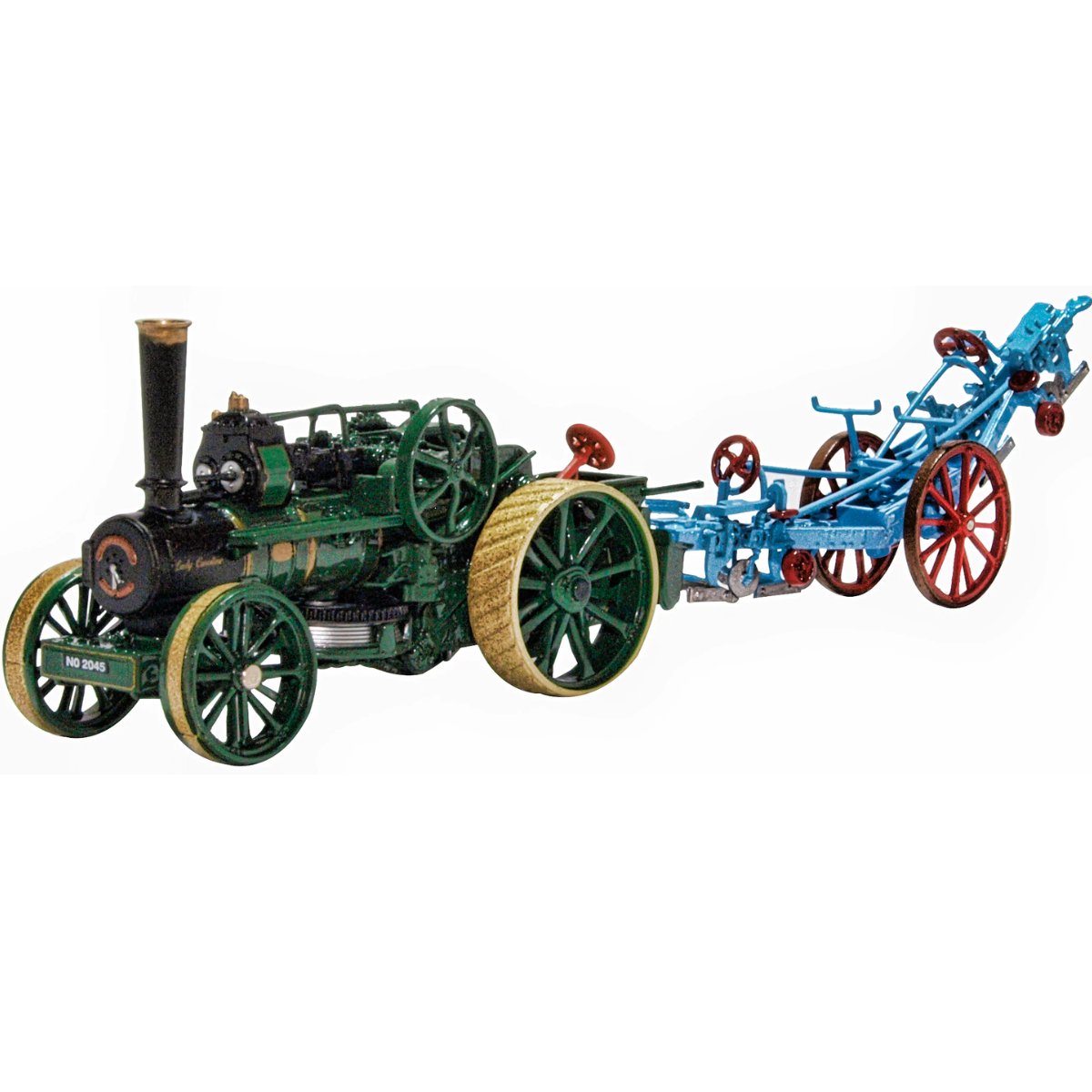 Oxford Diecast 76FBB005 Fowler Ploughing Engine 15334 'Lady Caroline' & Plough - Phillips Hobbies