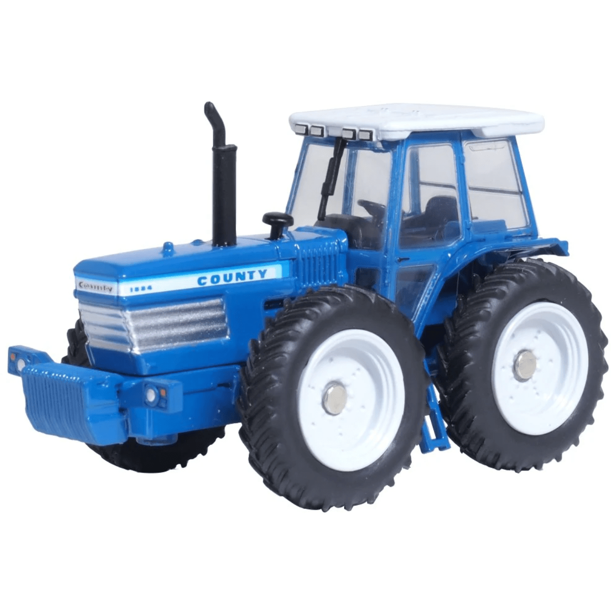 Oxford Diecast 76FCT001 Blue Ford County Tractor - 1:76 Scale - Phillips Hobbies