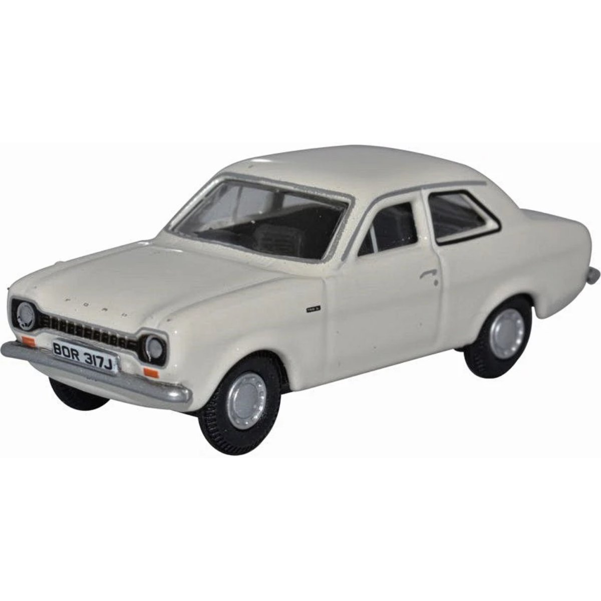 Oxford Diecast 76FE003 Ermine White Ford Escort Mk1 - Phillips Hobbies