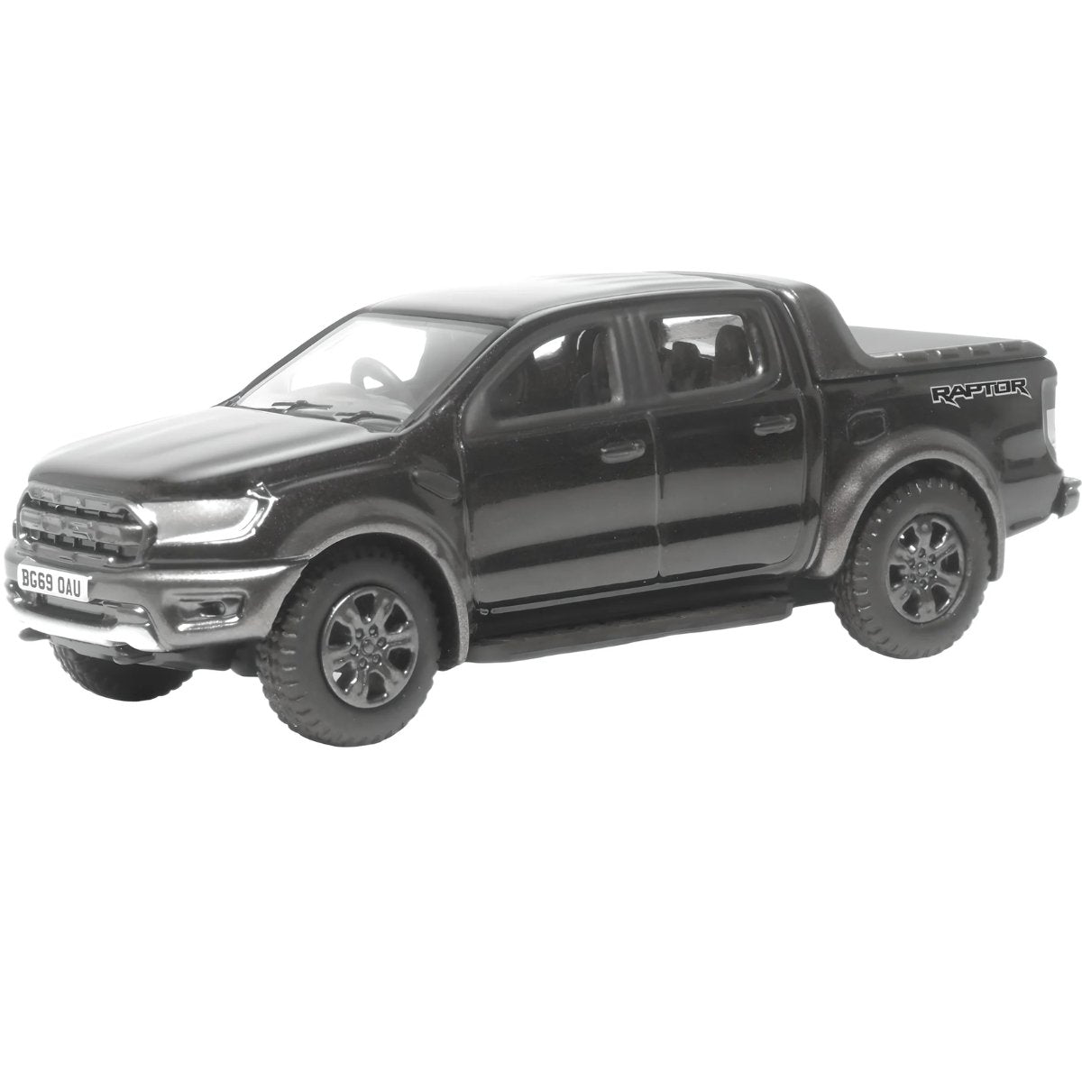 Oxford Diecast 76FR001 Ford Ranger Raptor Agate Black Metallic - Phillips Hobbies