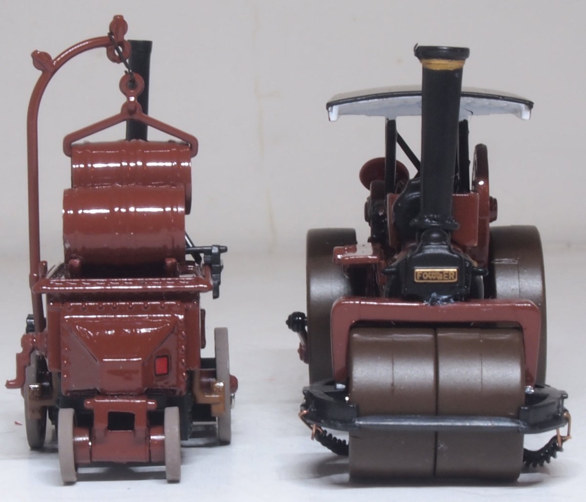 Oxford Diecast 76FSR007 Fowler Steam Roller & Coleman Flapper Covenanter/Ayr County Council - 1:76 Scale - Phillips Hobbies