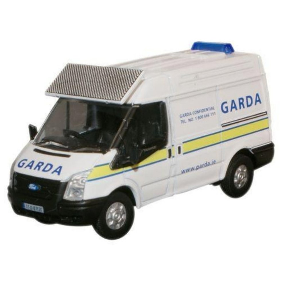 Oxford Diecast 76FT007 Garda Ford Transit SWB Medium - Phillips Hobbies