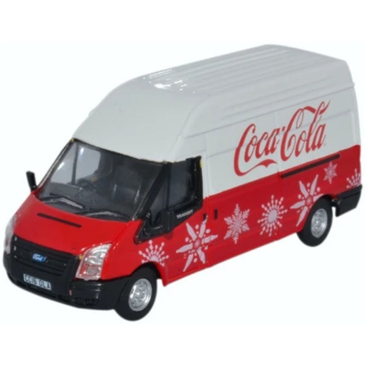 Oxford Diecast 76FT030CC Ford Transit LWB High Coca Cola Xmas - Phillips Hobbies