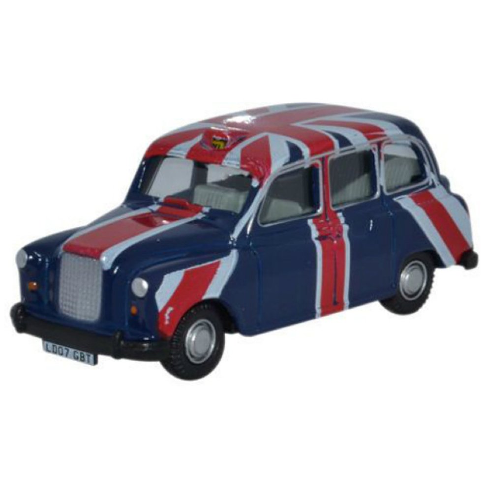 Oxford Diecast 76FX4006 FX4 Taxi Union Jack - Phillips Hobbies