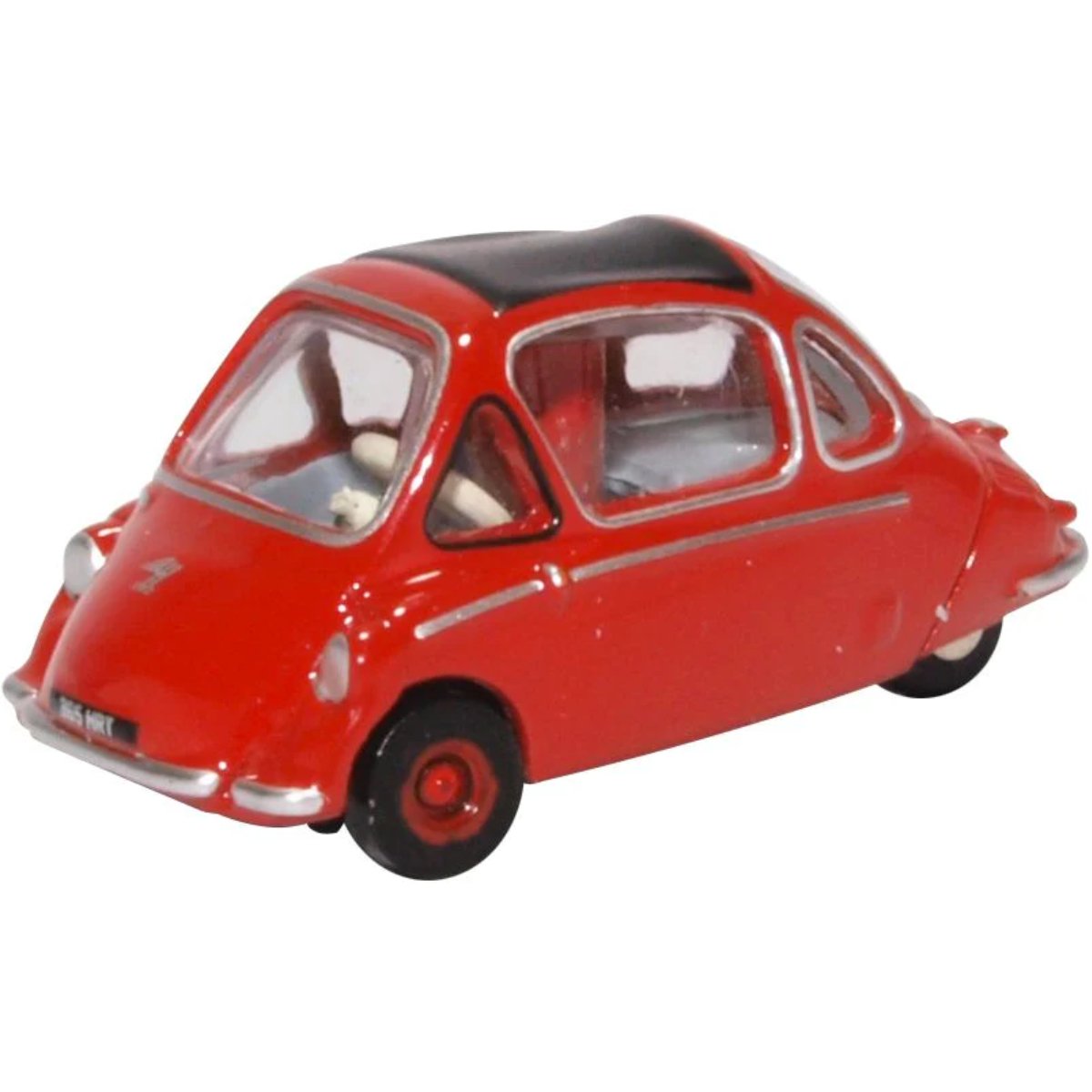 Oxford Diecast 76HE002 Heinkel Kabine Spartan Red - Phillips Hobbies