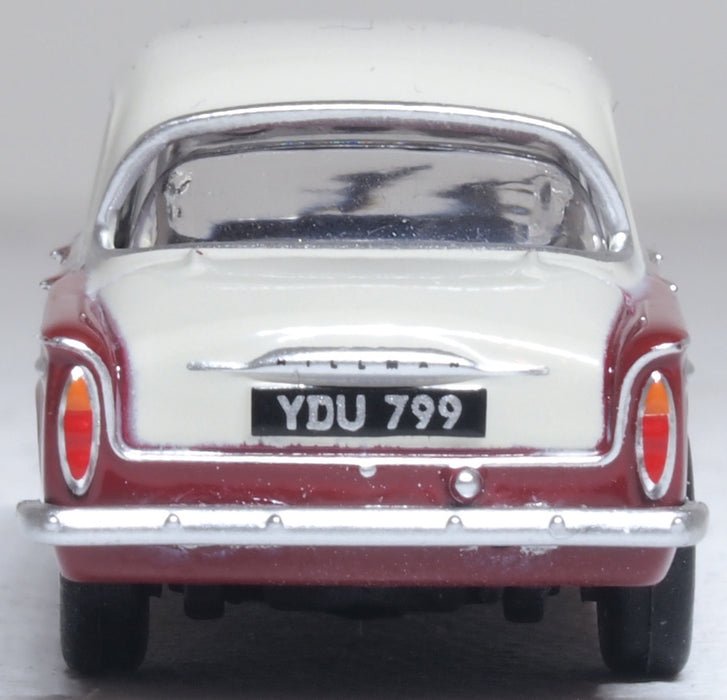 Oxford Diecast 76HM002 Hillman Minx MkIIIa Pippin Red/Pearl Grey - 1:76 Scale - Phillips Hobbies