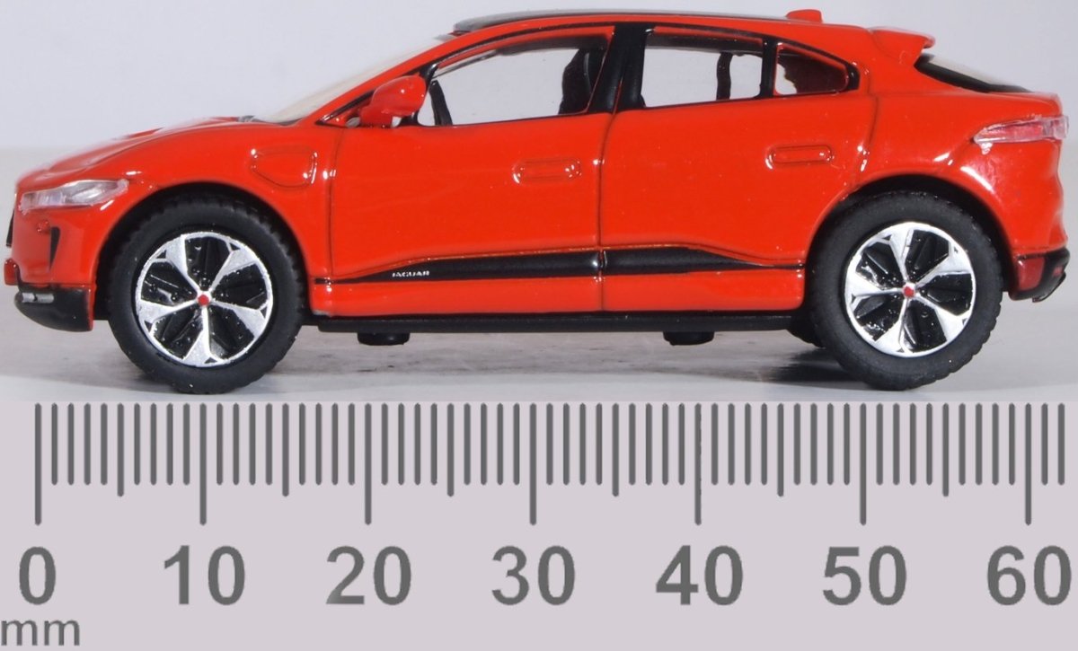 Oxford Diecast 76JIP001 Photon Red Jaguar I Pace - Phillips Hobbies