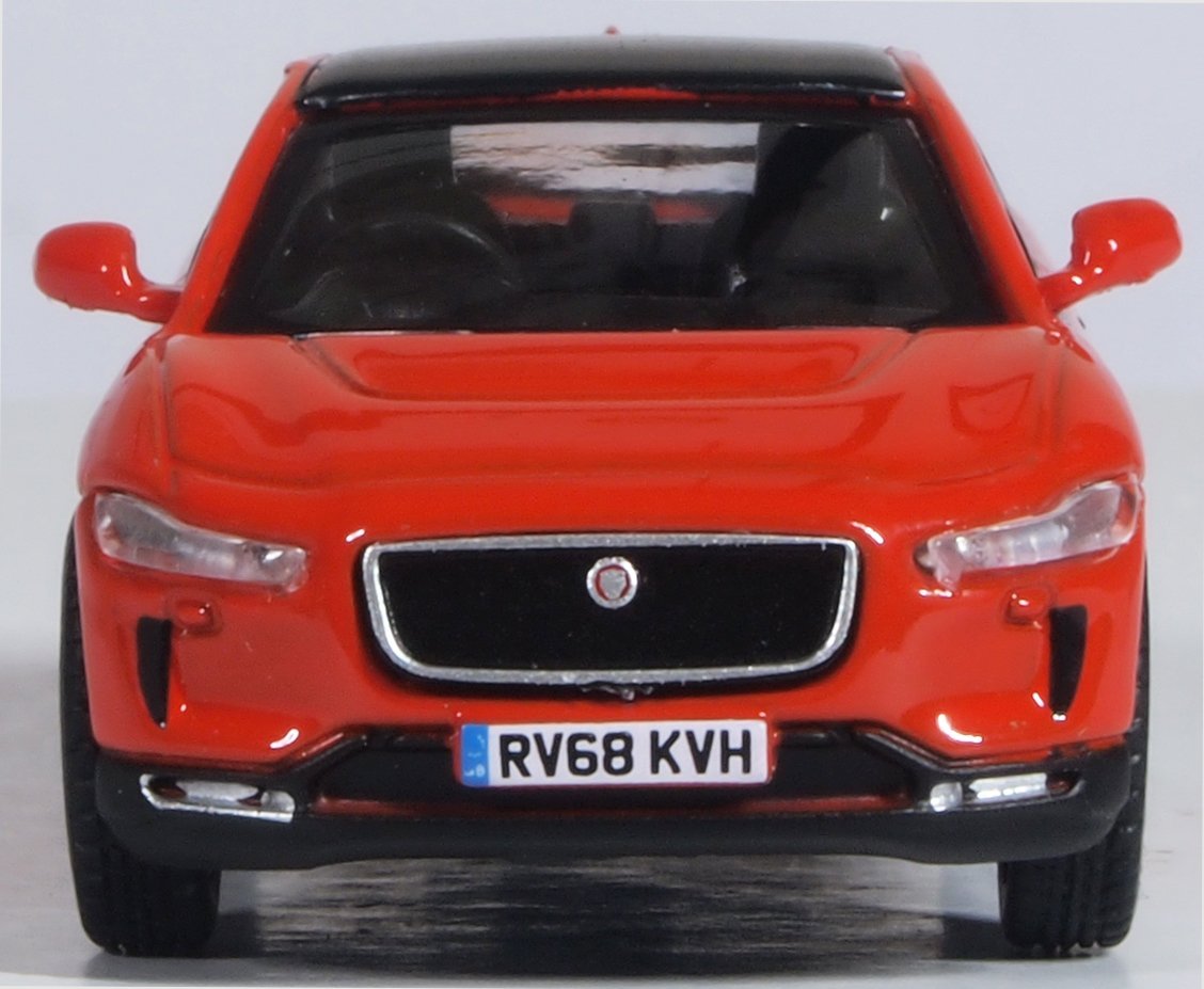 Oxford Diecast 76JIP001 Photon Red Jaguar I Pace - Phillips Hobbies