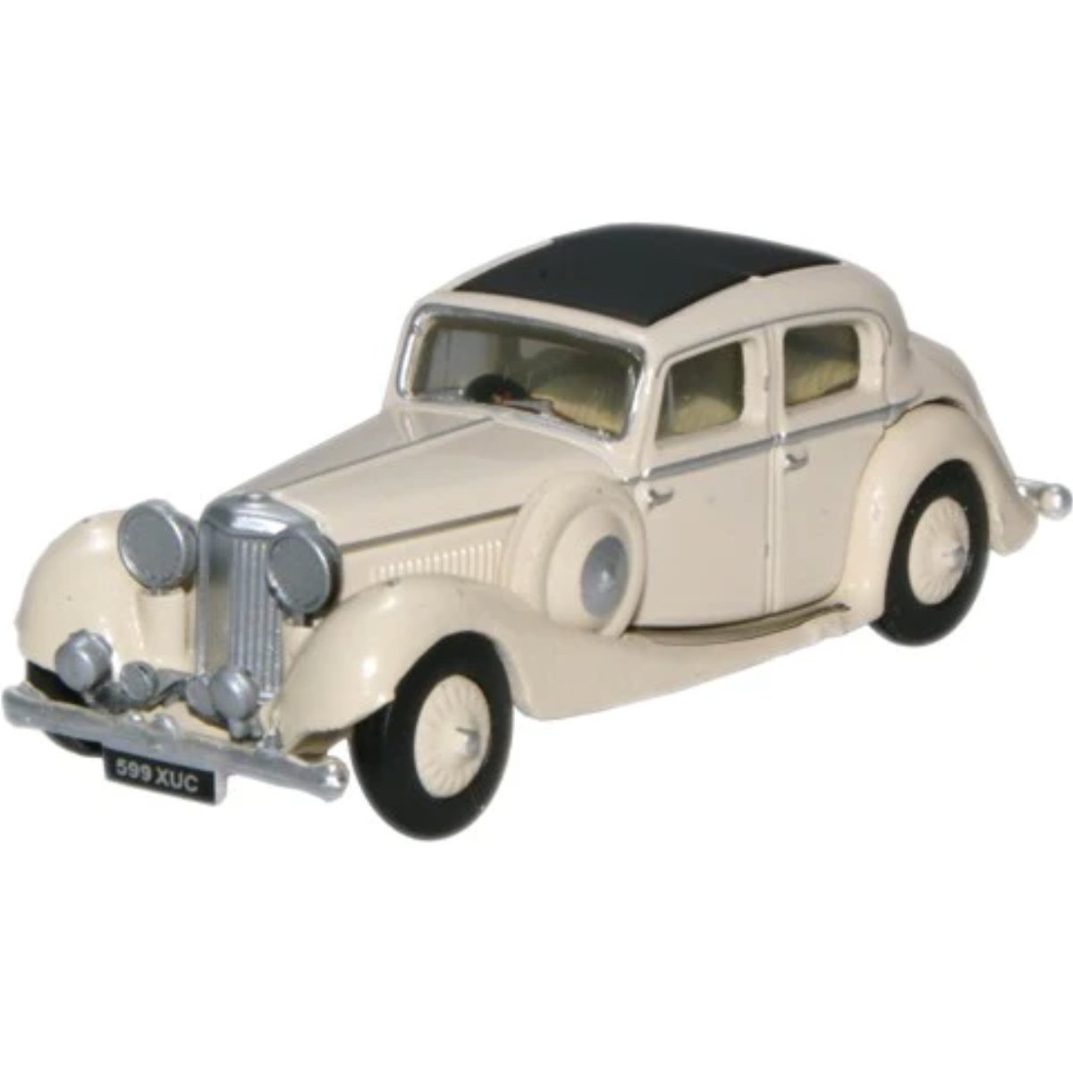 Oxford Diecast 76JSS001 Cream Jaguar SS 2.5 Saloon - Phillips Hobbies