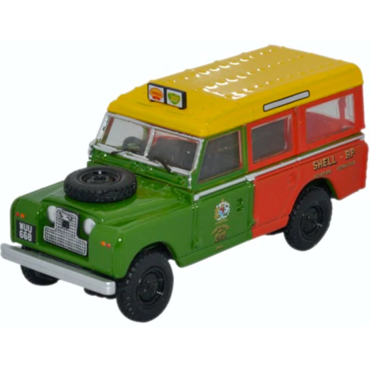 Oxford Diecast 76LAN2013 Land Rover Series II Station Wagon Shell BP - Phillips Hobbies