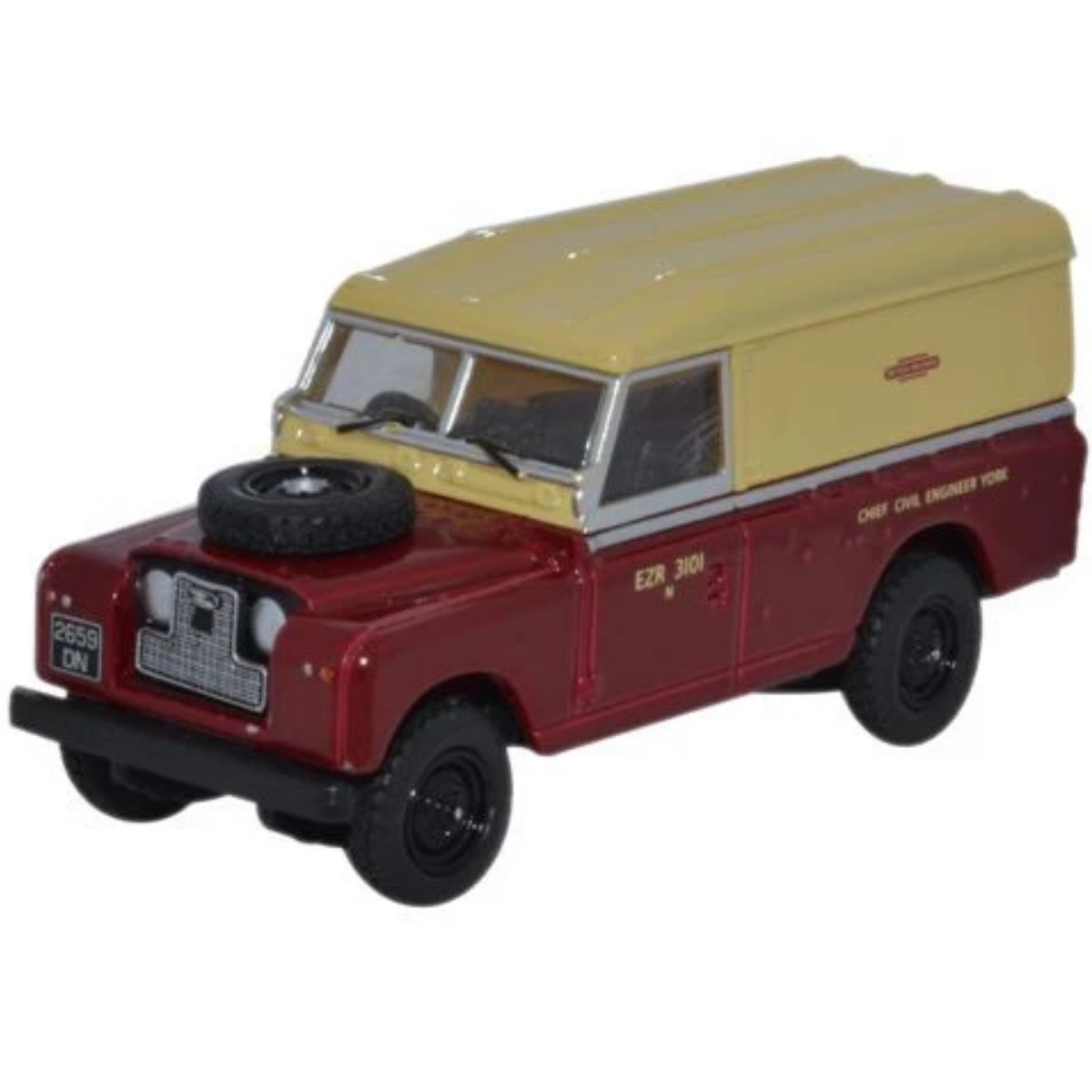 Oxford Diecast 76LAN2014 Land Rover Series II Hard Back British Railways - Phillips Hobbies