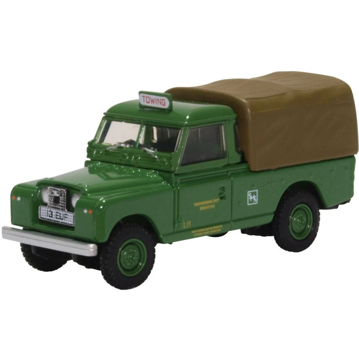 Oxford Diecast 76LAN2018 Land Rover Series II LWB Canvas Southdown - Phillips Hobbies