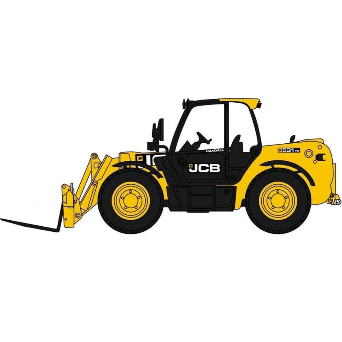 Oxford Diecast 76LDL001 JCB 531 70 Loadall - Phillips Hobbies