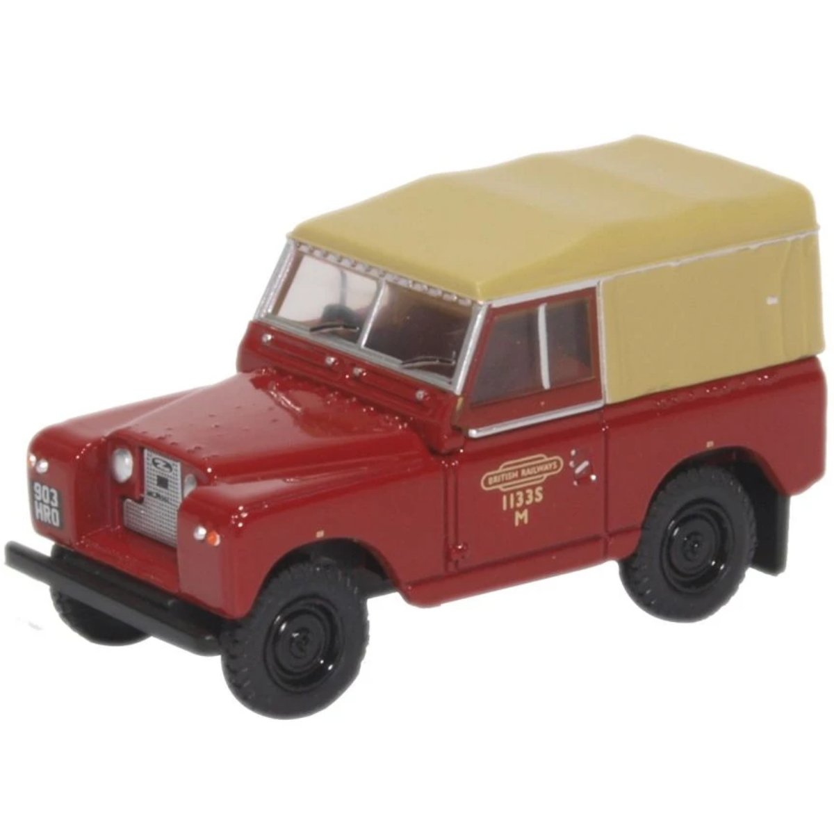 Oxford Diecast 76LR2S002 Land Rover Series II SWB Canvas British Rail - Phillips Hobbies