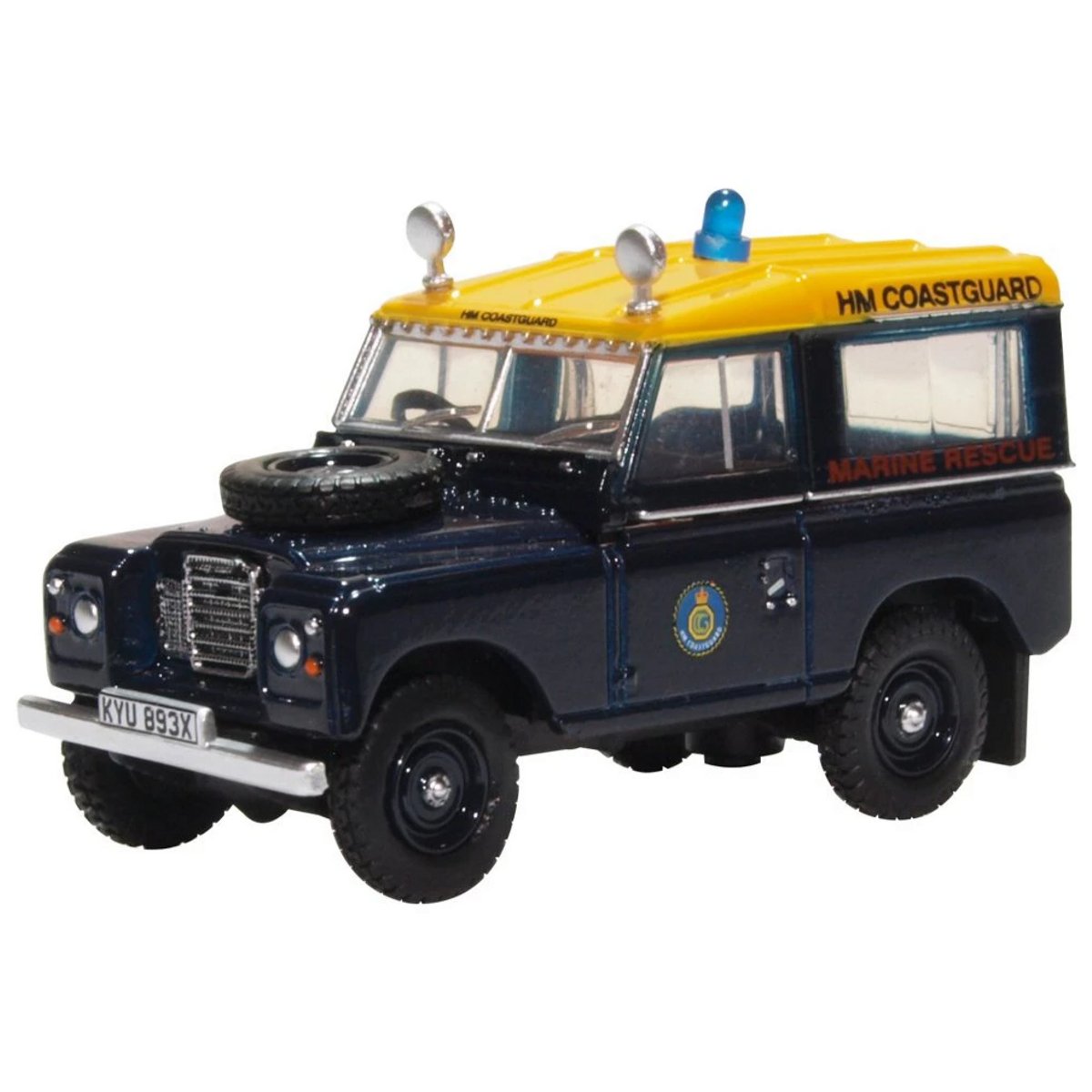 Oxford Diecast 76LR3S007 Land Rover Series 3 SWB Station Wagon HM Coastguard - Phillips Hobbies