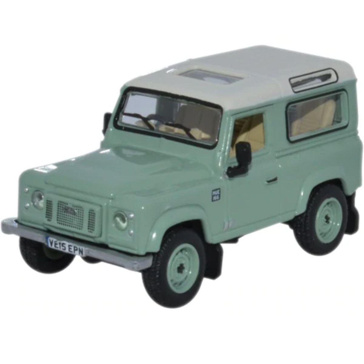 Oxford Diecast 76LRDF007HE Land Rover Defender 90 Grasmere Green Heritage - Phillips Hobbies