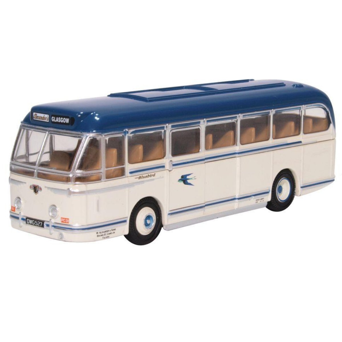 Oxford Diecast 76LRT009 Leyland Royal Tiger - Alexander Bluebird - Phillips Hobbies