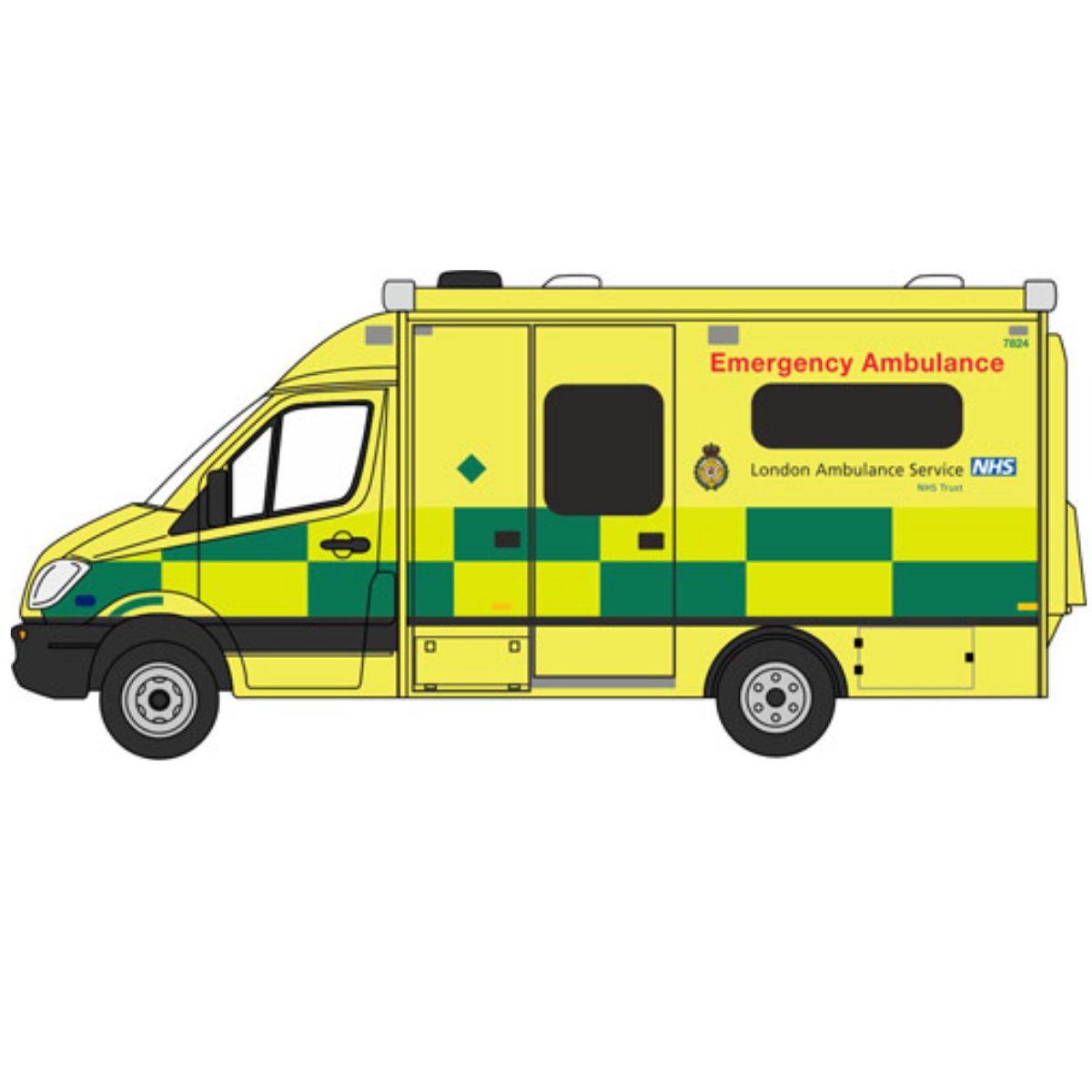 Oxford Diecast 76MA002 Mercedes Ambulance London - Phillips Hobbies