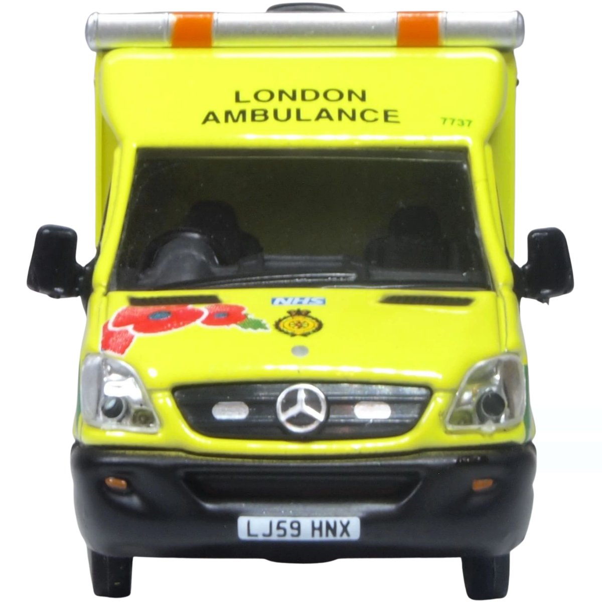 Oxford Diecast 76MA007 Mercedes Ambulance London Remembrance Day - Phillips Hobbies