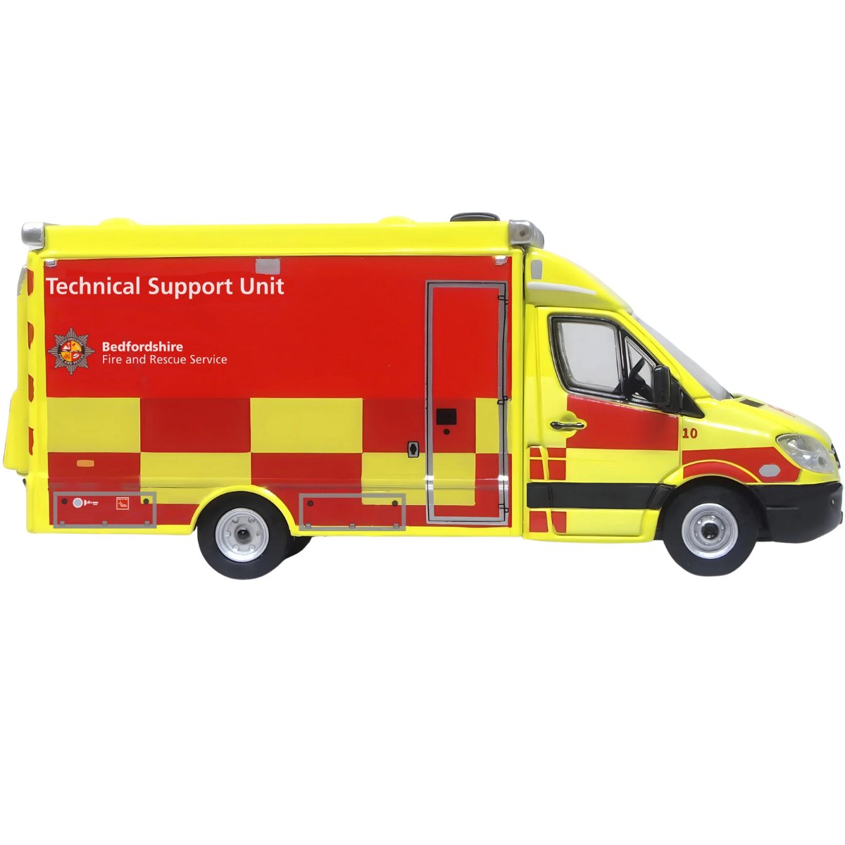 Oxford Diecast 76MA008 Mercedes Support Unit Bedfordshire Fire & Rescue Service - Phillips Hobbies