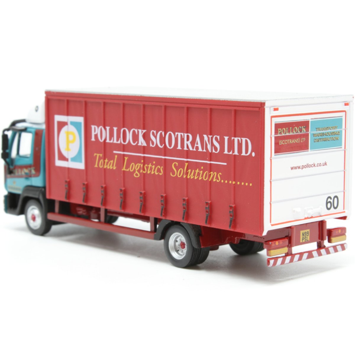Oxford Diecast 76MAN001 MAN L2000 Curtainside Pollock - Phillips Hobbies