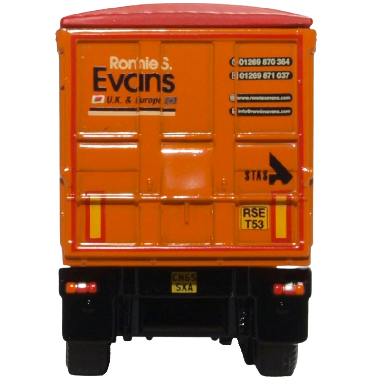 Oxford Diecast 76MB008 Mercedes Actros SSC Tipper Ronnie S Evans - Phillips Hobbies