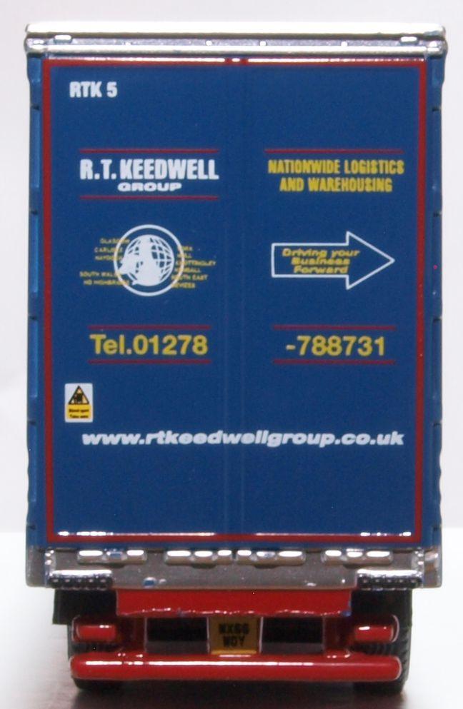 Oxford Diecast 76MB011 Mercedes Actros GSC Curtainside R T Keedwell - Phillips Hobbies