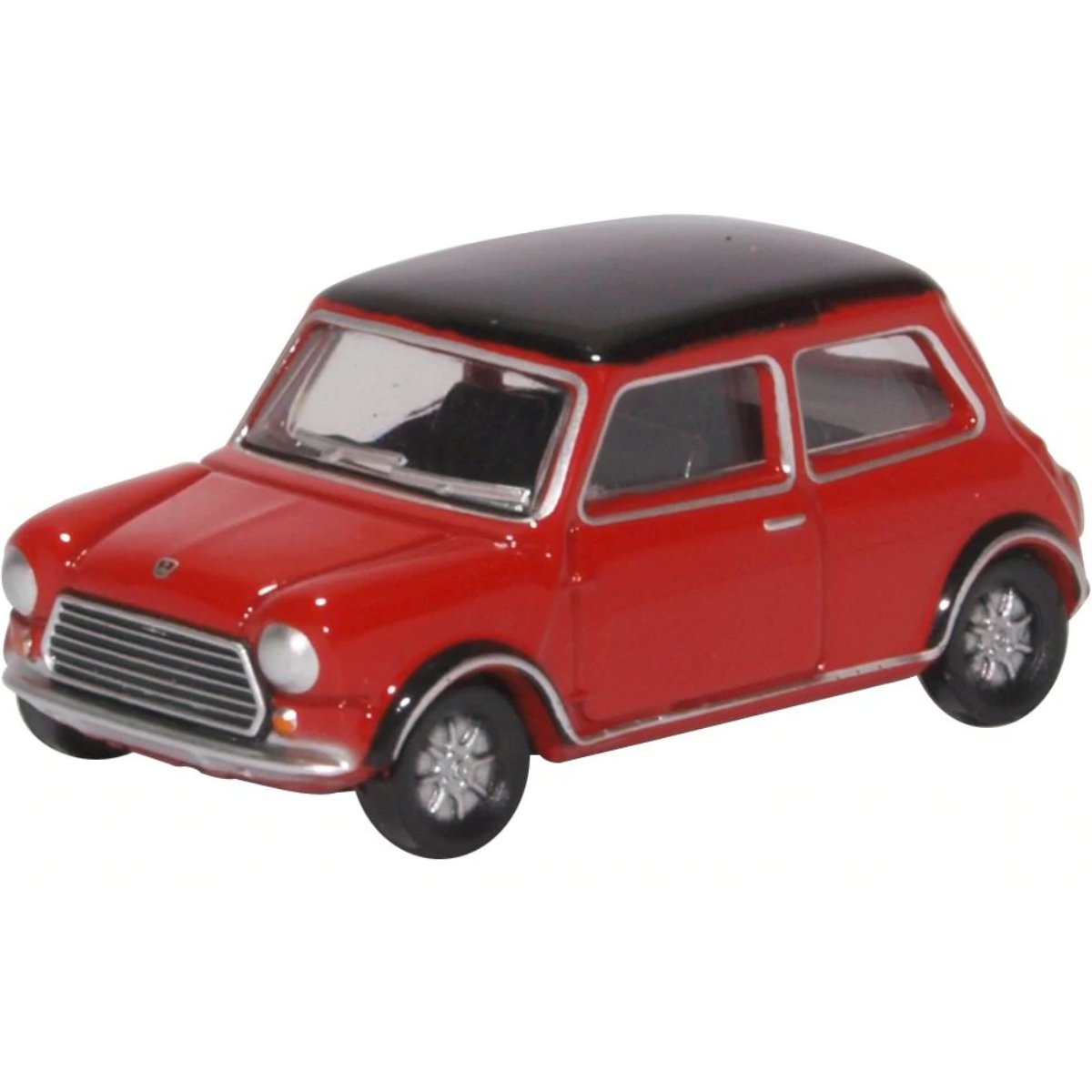 Oxford Diecast 76MCS003 Mini Cooper MKII Tartan Red/Black - Phillips Hobbies