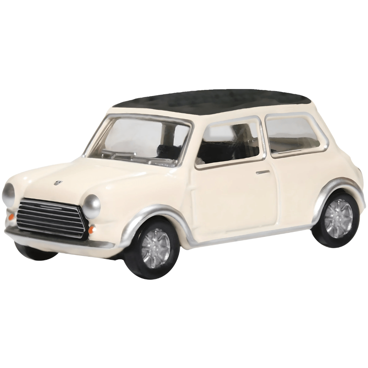 Oxford Diecast 76MCS004 Mini Cooper S MKII Snowberry White/Black - 1:76 Scale - Phillips Hobbies