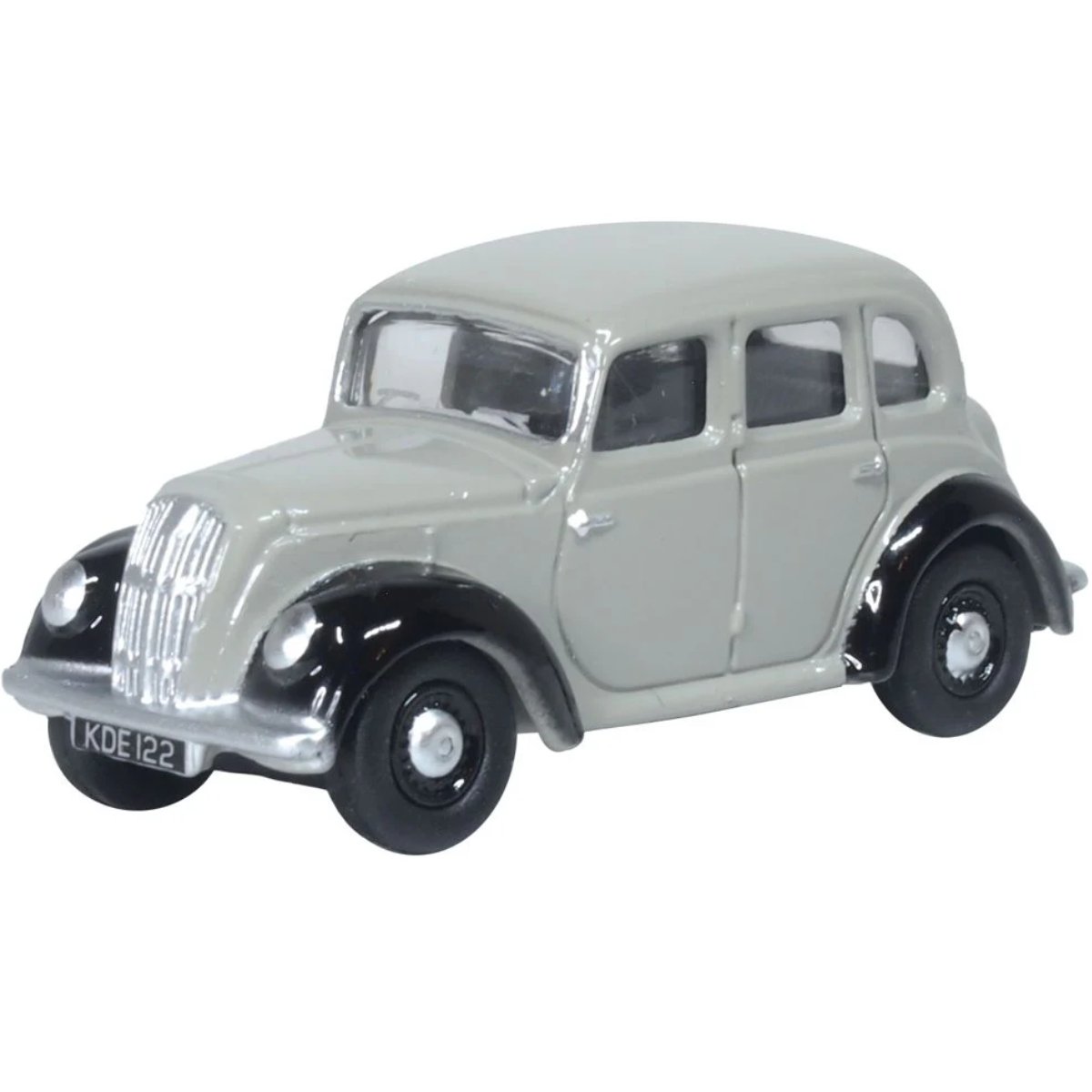 Oxford Diecast 76MES007 Morris Eight E Saloon Grey - Phillips Hobbies