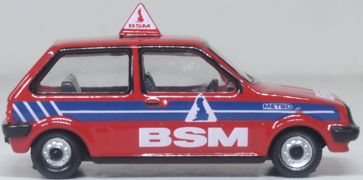 Oxford Diecast 76MET003 Austin Mini Metro British School of Motoring (BSM) - 1:76 Scale - Phillips Hobbies