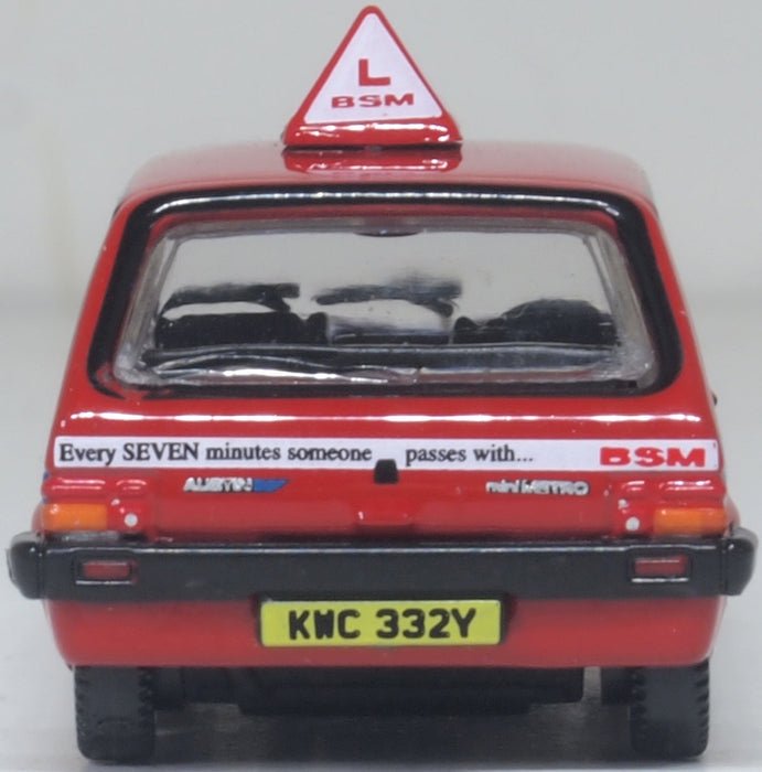 Oxford Diecast 76MET003 Austin Mini Metro British School of Motoring (BSM) - 1:76 Scale - Phillips Hobbies