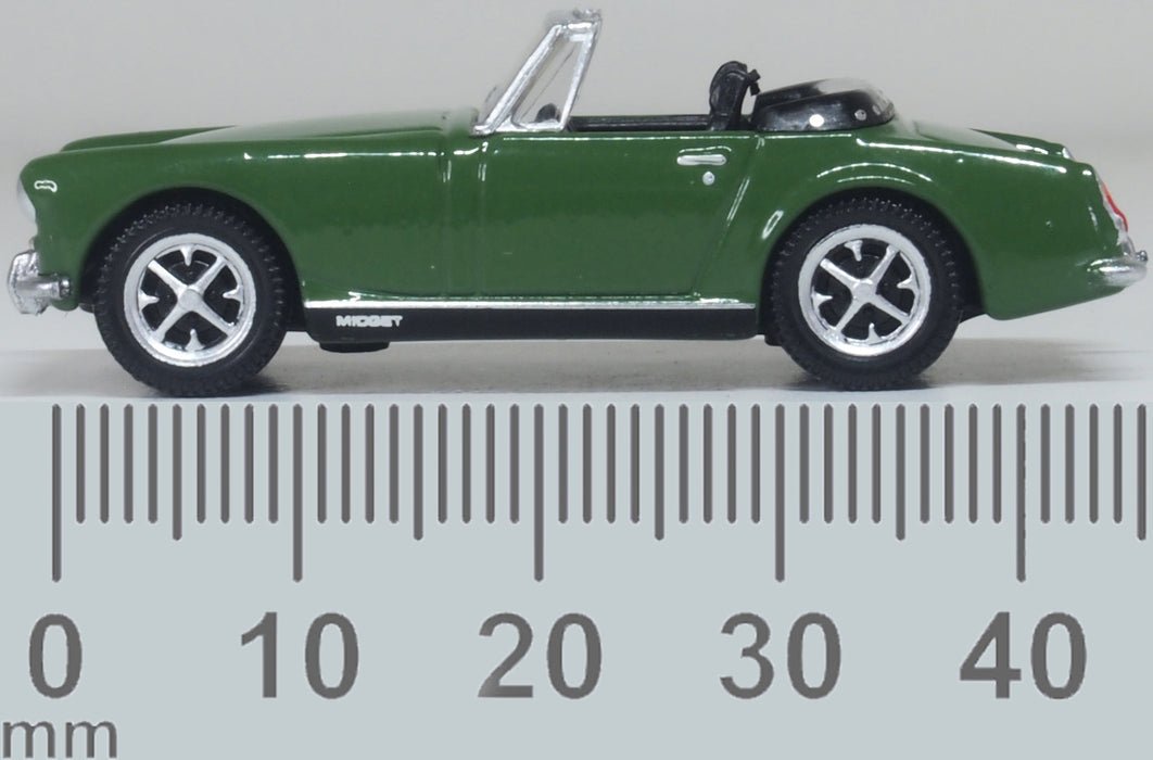 Oxford Diecast 76MGM003 MG Midget MkIII British Racing Green - 1:76 Scale - Phillips Hobbies