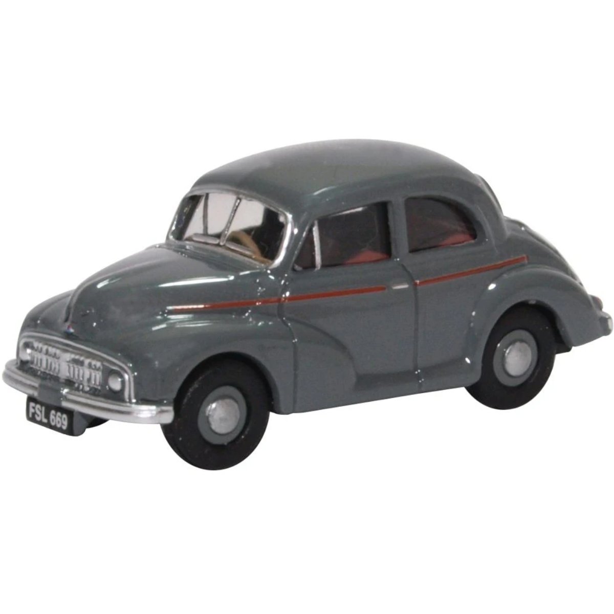 Oxford Diecast 76MMS006 Morris Minor MM Saloon Clarendon Grey - Phillips Hobbies