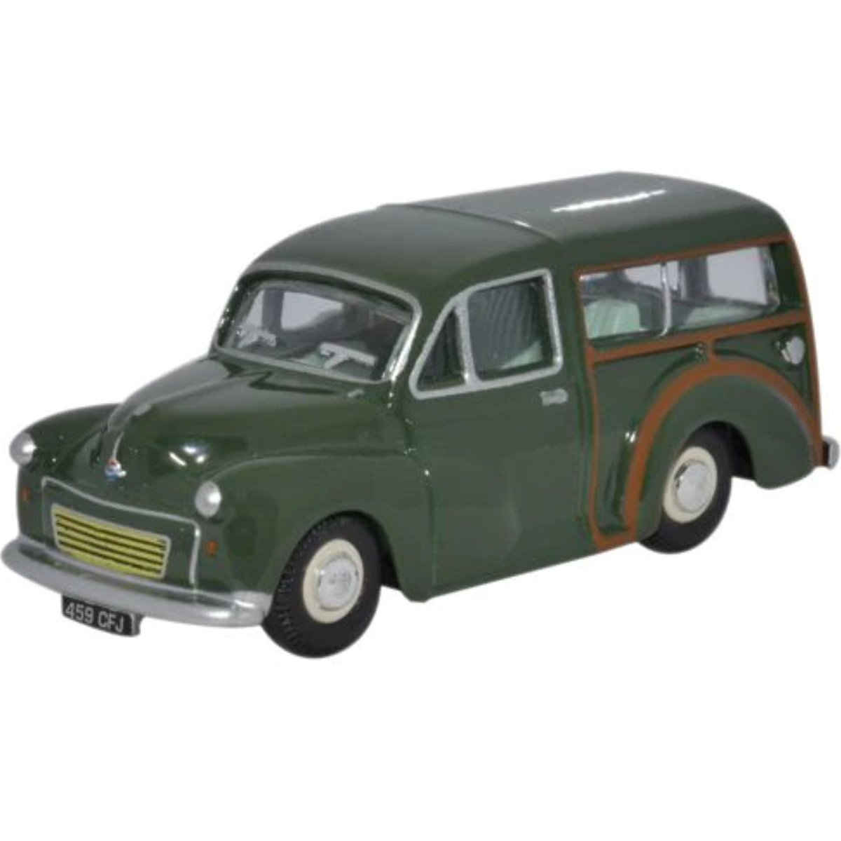 Oxford Diecast 76MMT008 Morris Minor Traveller Almond Green - Phillips Hobbies