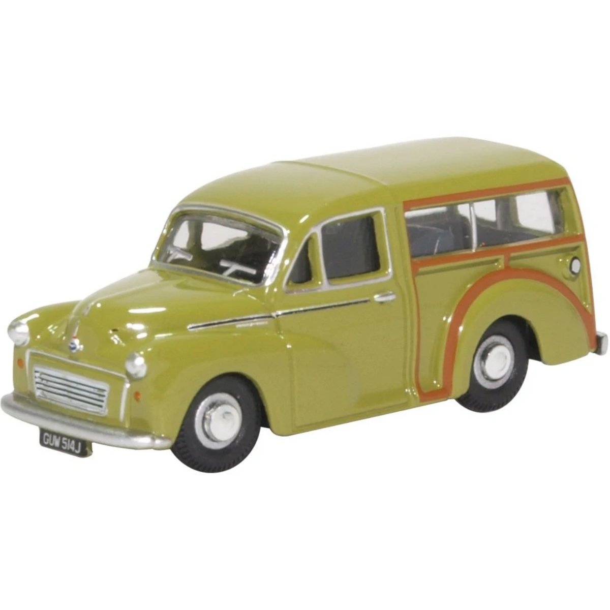 Oxford Diecast 76MMT010 Morris Traveller Limeflower - Phillips Hobbies