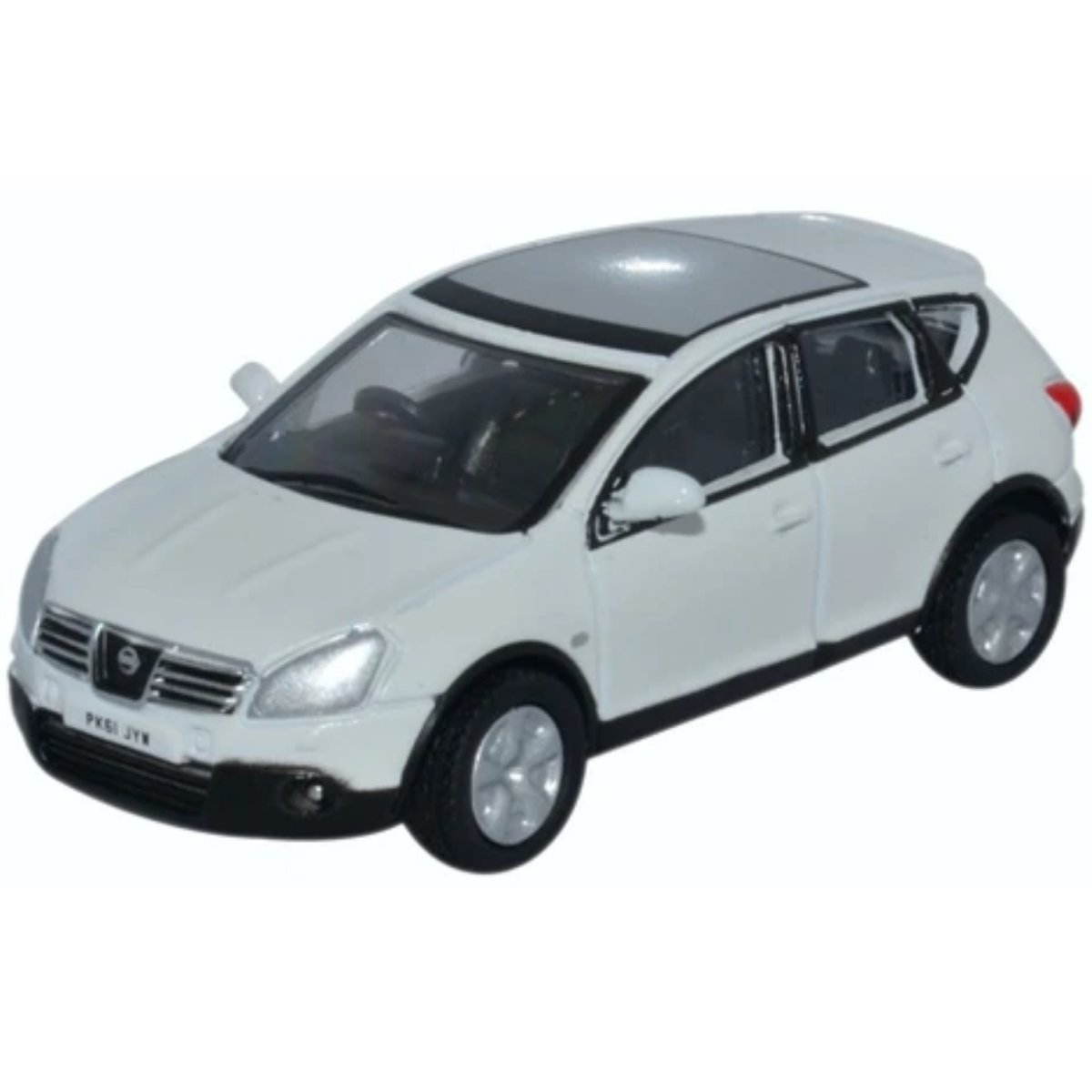 Oxford Diecast 76NQ004 Nissan Qashqai White - Phillips Hobbies