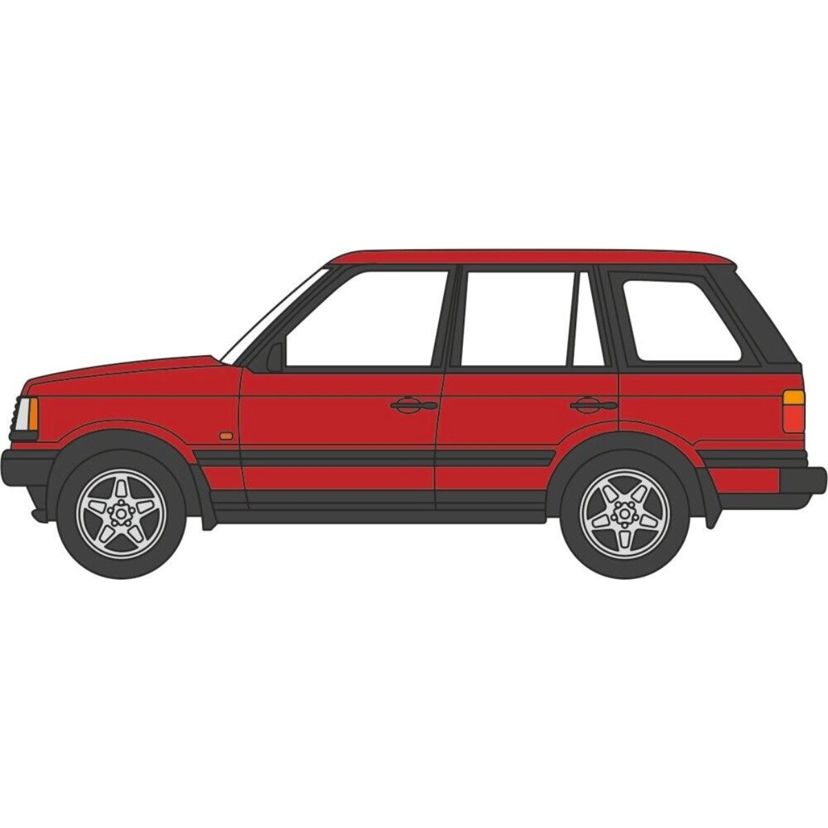 Oxford Diecast 76P38001 Range Rover P38 Rioja Red - Phillips Hobbies