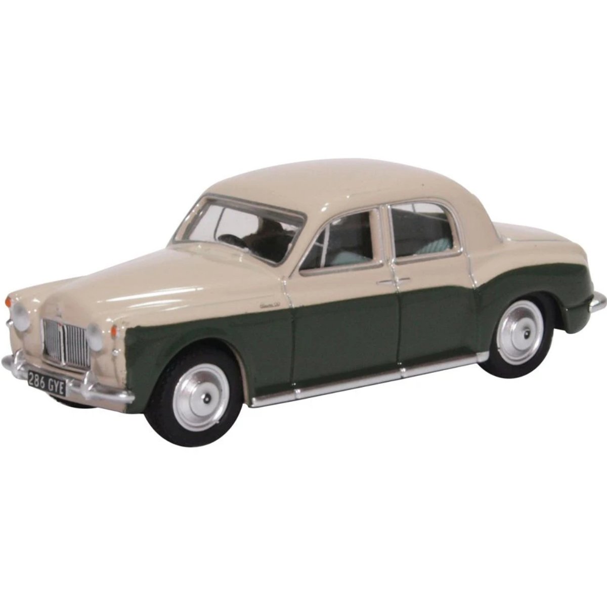 Oxford Diecast 76P4004 Rover P4 Stone Grey & Juniper Green - Phillips Hobbies