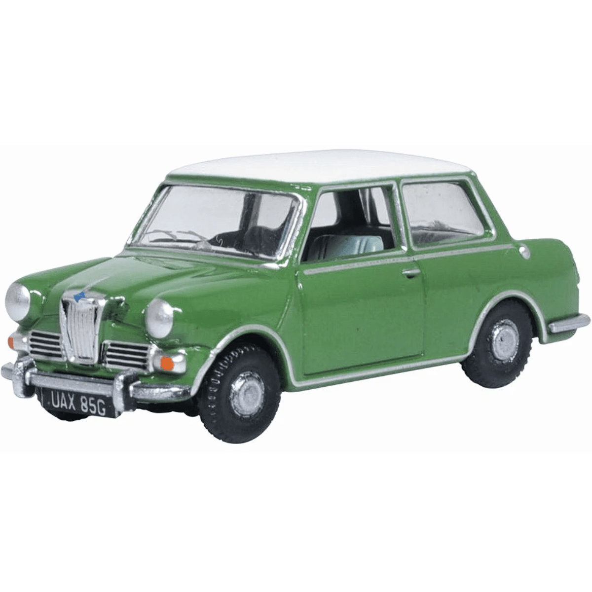 Oxford Diecast 76RE003 Cumberland Green/Old English White Riley Elf - 1:76 Scale - Phillips Hobbies