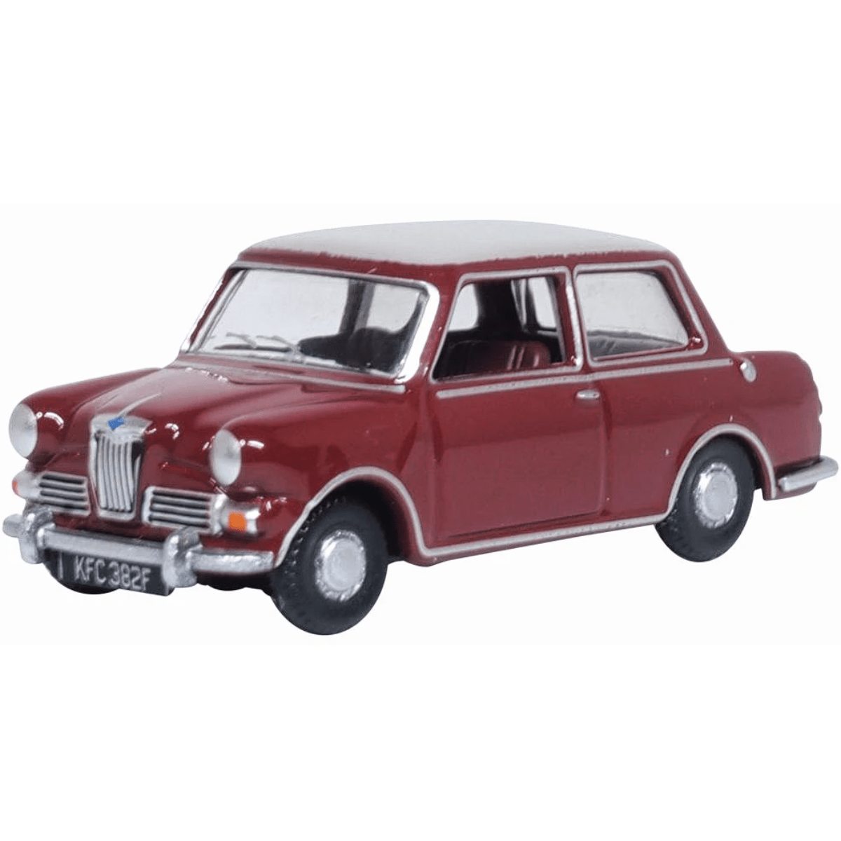 Oxford Diecast 76RE004 Whitehall Beige Riley Elf MKIII Damask Red - 1:76 Scale - Phillips Hobbies