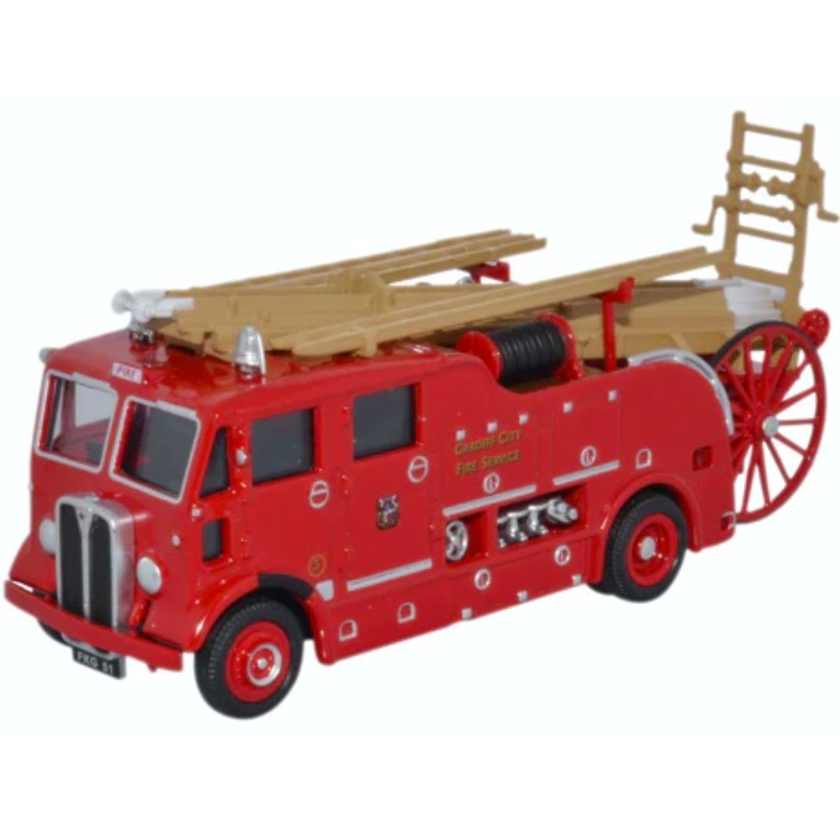 Oxford Diecast 76REG007 AEC Regent Pump Escape Cardiff City Fire Service - Phillips Hobbies