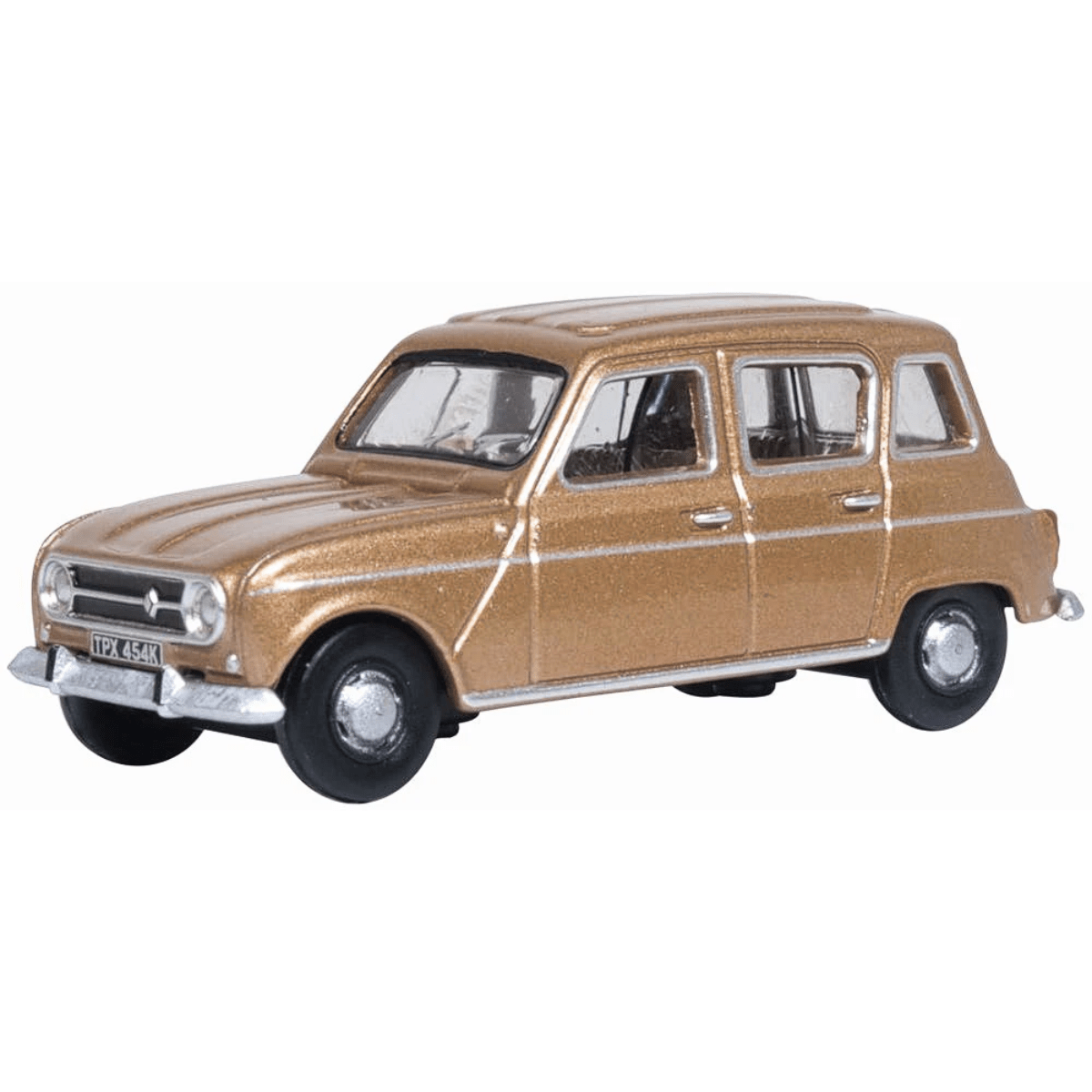 Oxford Diecast 76RN004 Marron Glace Renault 4 - 1:76 Scale - Phillips Hobbies