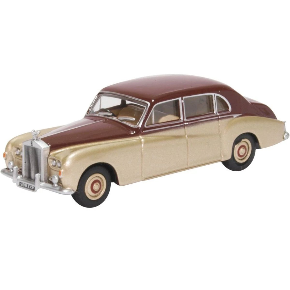 Oxford Diecast 76RRP5002 Rolls Royce Phantom V Burgundy/Silver Sand - Phillips Hobbies