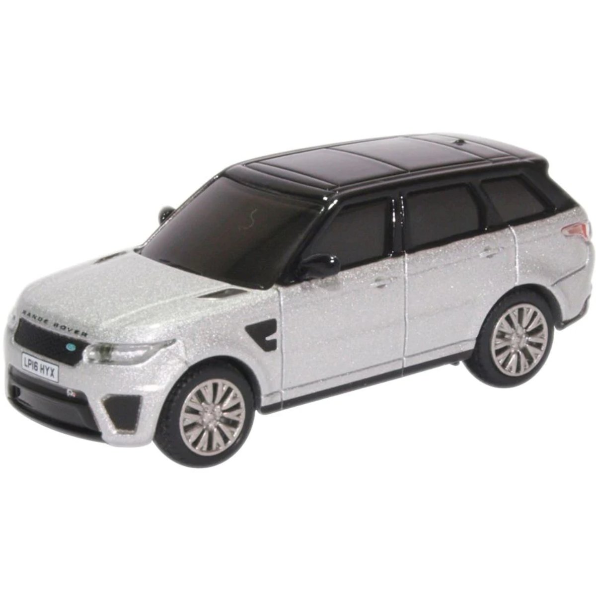 Oxford Diecast 76RRS002 Range Rover Sport SVR Indus Silver - Phillips Hobbies