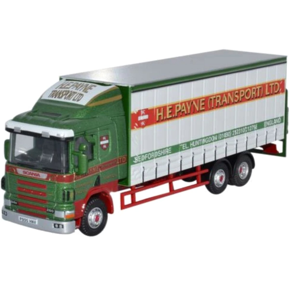Oxford Diecast 76S94002 Scania 94D Curtainside H E Payne - Phillips Hobbies