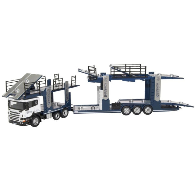 Oxford Diecast 76SCT007 Scania Car Transporter Robinsons Autologistics - Phillips Hobbies