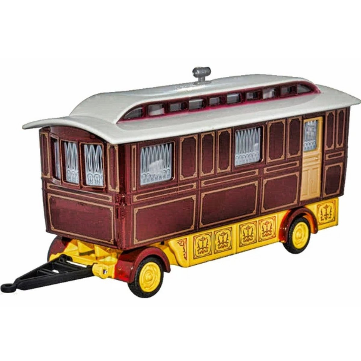 Oxford Diecast 76SCV001 Showmans Caravan Maroon - Phillips Hobbies